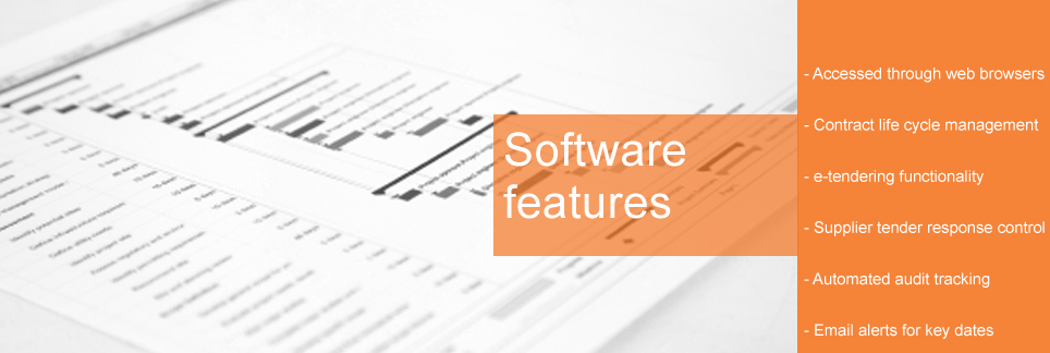 Online software for contract management and procurement